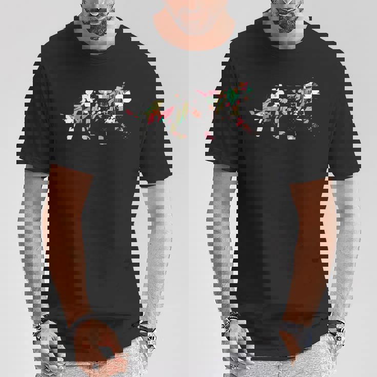 猫 花 かわいい 子猫 ガーデン フラワー 女の子 ギフト Tシャツ 面白い贈り物