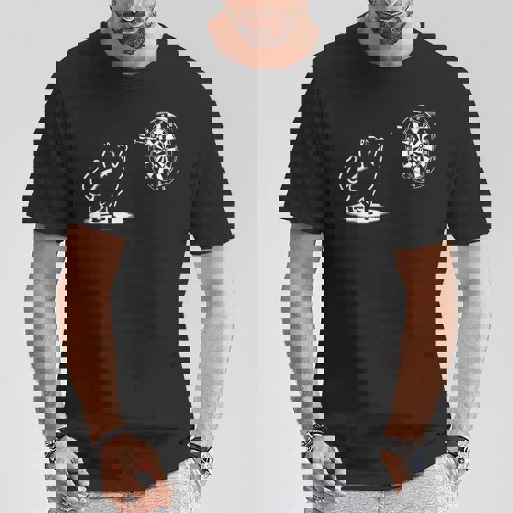 猫 遊び ダーツ 面白い 猫好き 子猫 ダーツプレーヤー Tシャツ 面白い贈り物