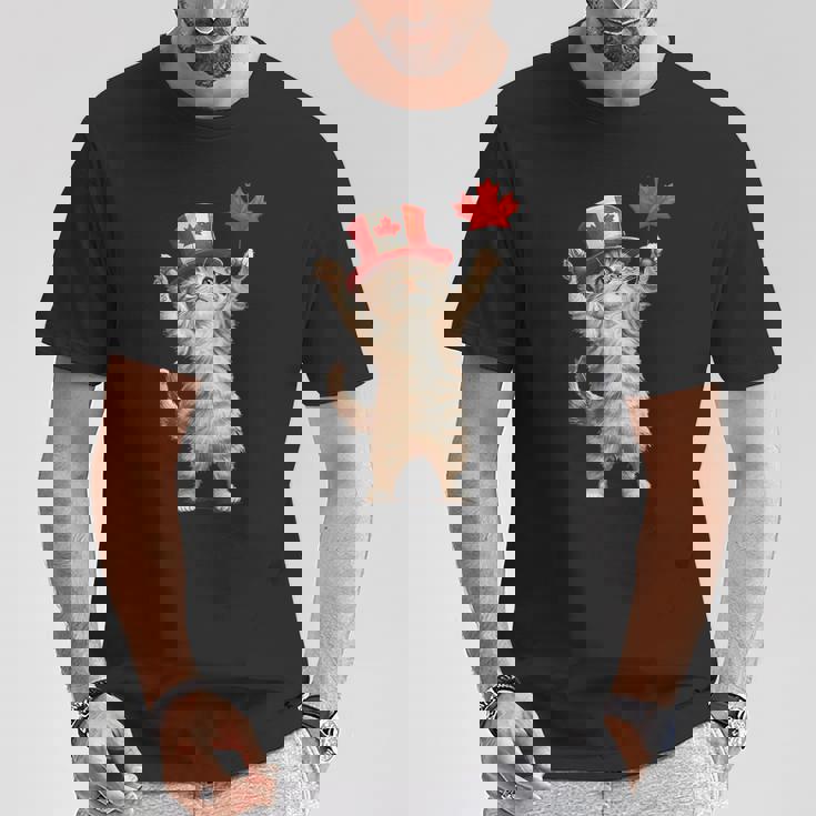 猫カナダ Tシャツ 面白い贈り物