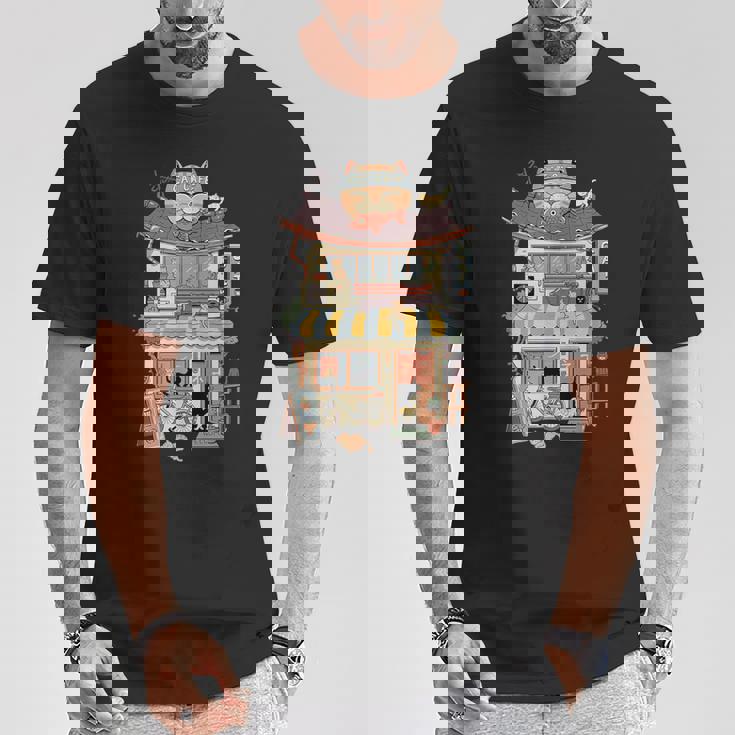 猫カフェ Tシャツ 面白い贈り物