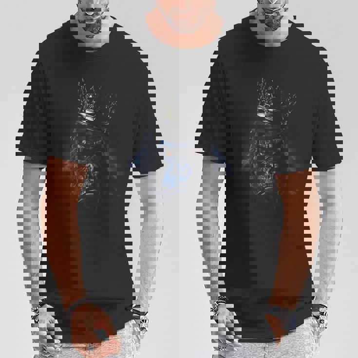 王冠をかぶったロイヤルゴリラ Tシャツ 面白い贈り物