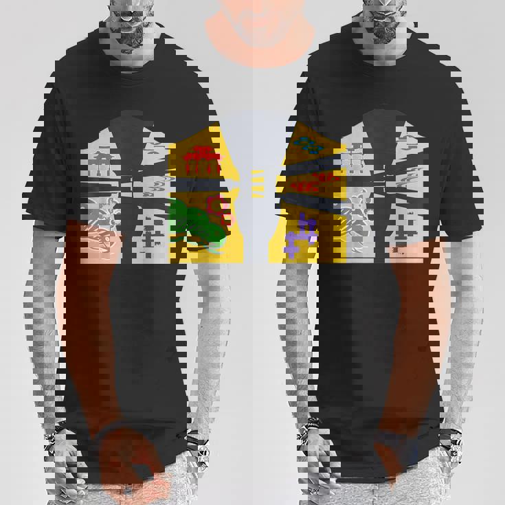 琉球備形沖縄沖縄内南朱型 三線 Tシャツ 面白い贈り物