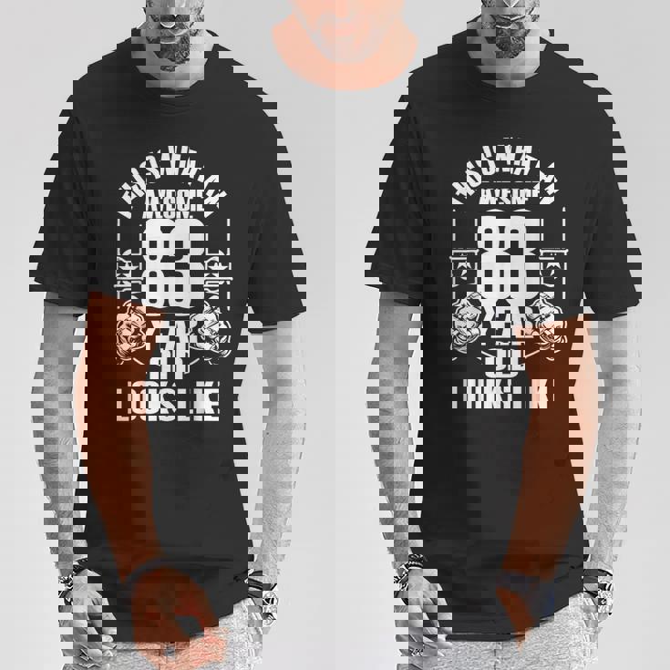 男性、女性、83歳の誕生日への83歳の誕生日プレゼント Tシャツ 面白い贈り物