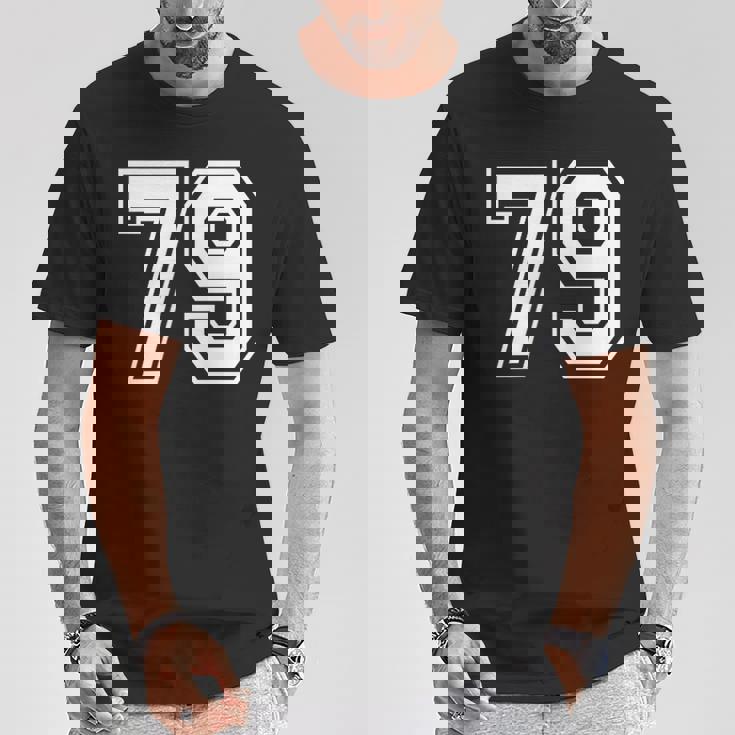 番号 79インチ ホワイト Tシャツ 面白い贈り物