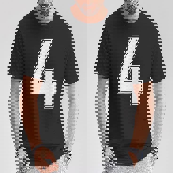 番号4 Fourports アスレチック チーム ジャージー バーシティ ユニフォーム Tシャツ 面白い贈り物