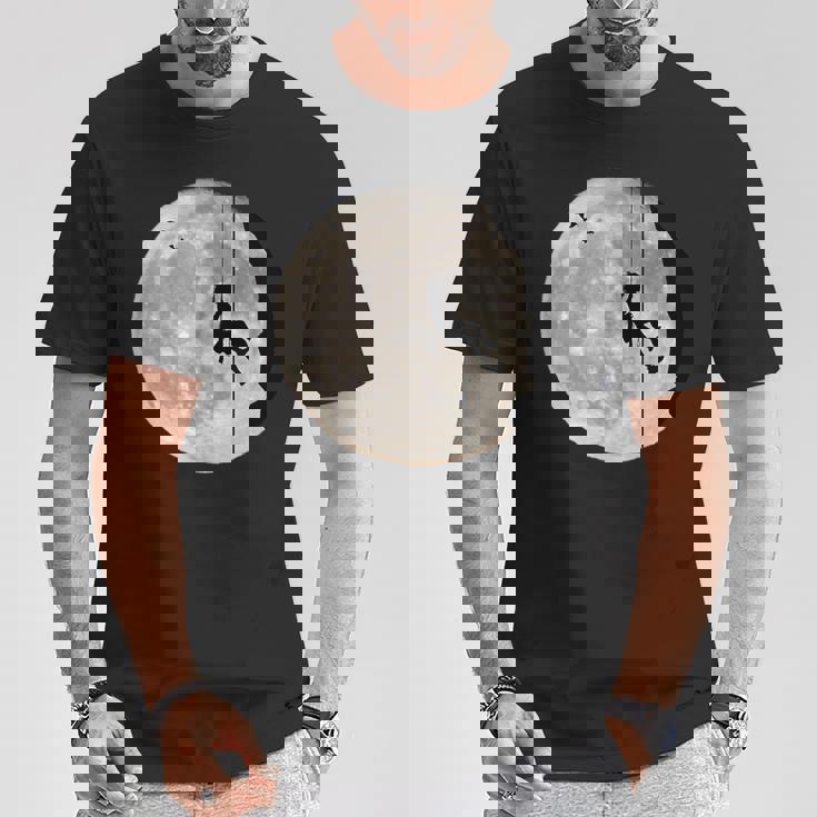 登山、フリークライミング、登山、ボルダリング、月 Tシャツ 面白い贈り物