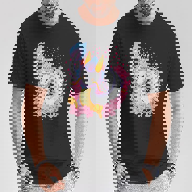 白 アニメ ドラゴン 美的 カワイイ Tシャツ 面白い贈り物