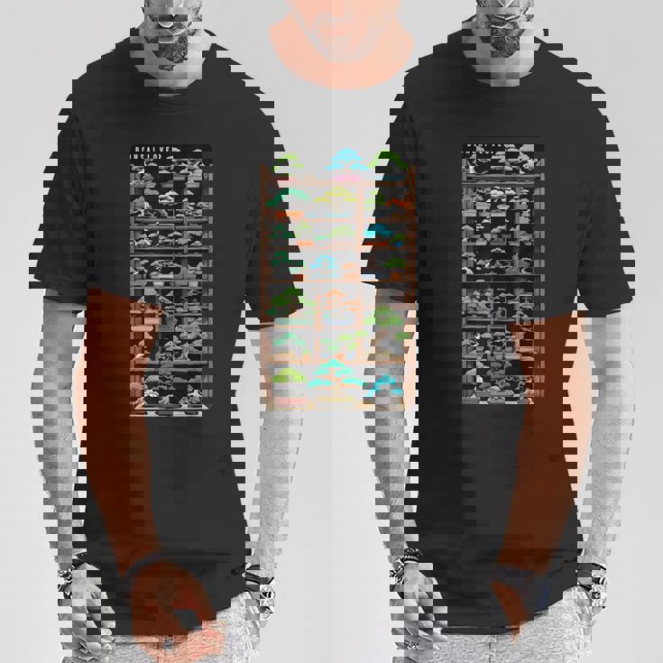 盆栽好きの棚盆栽 Tシャツ 面白い贈り物