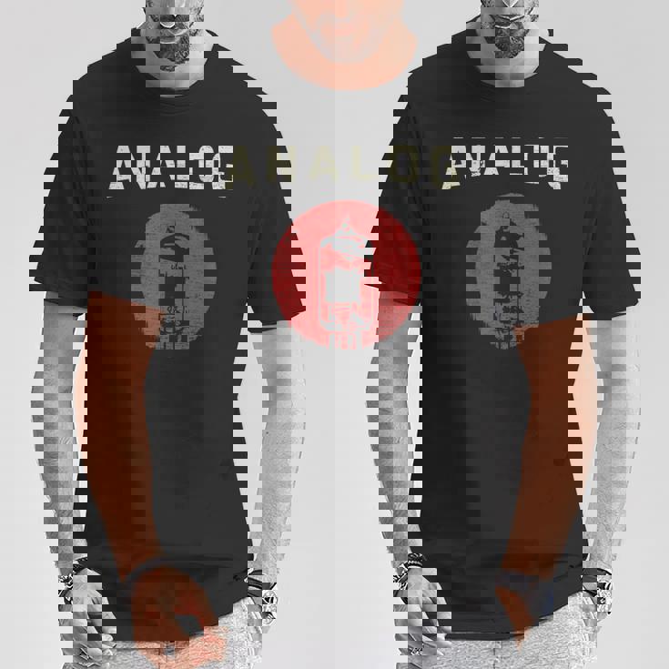 真空管 アンプ アナログ ヴィンテージ レトロ 80年代 Tシャツ 面白い贈り物