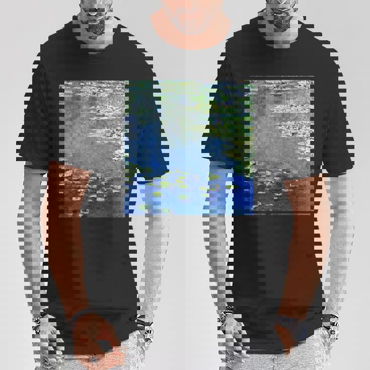 睡蓮の絵 Tシャツ 面白い贈り物