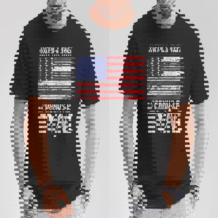 私が脅威だと判断した私の代名詞を試してみる私 Tシャツ 面白い贈り物