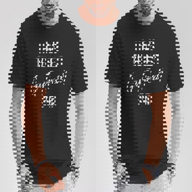 私には史上最高の男友達がいる Tシャツ 面白い贈り物