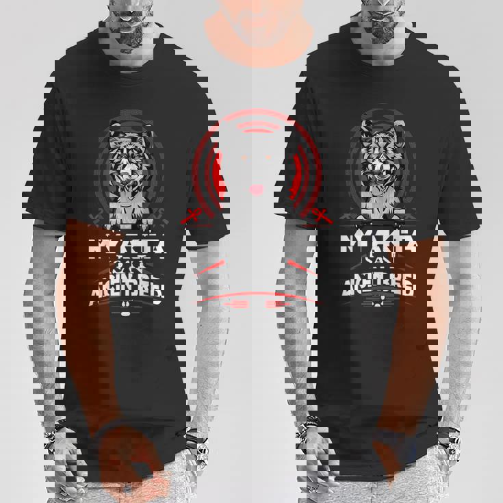 私の秋田は古代の品種の面白い子犬の犬の恋人です Tシャツ 面白い贈り物