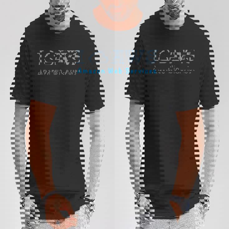 私はawsが大好きです Tシャツ 面白い贈り物