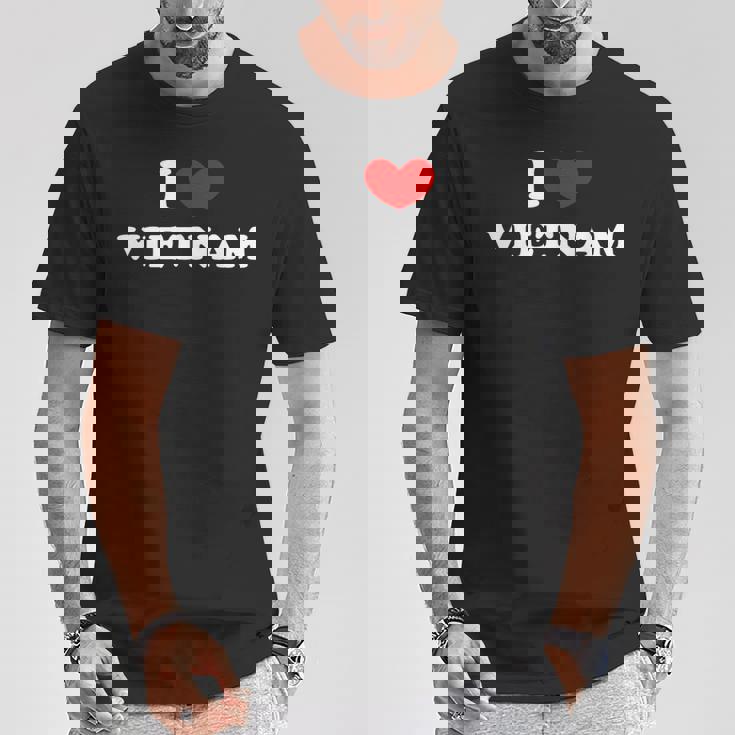 私はベトナムが大好きです、私はベトナムを心から愛しています Tシャツ 面白い贈り物