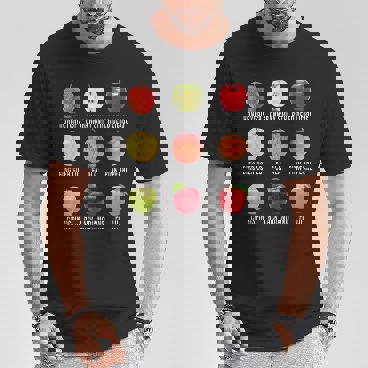 秋のリンゴ狩りアップルオーチャード ボーホー ファームフェッシュ Tシャツ 面白い贈り物