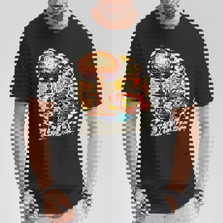 科学 核 原爆 爆発 レトロ 面白い 言葉 Tシャツ 面白い贈り物