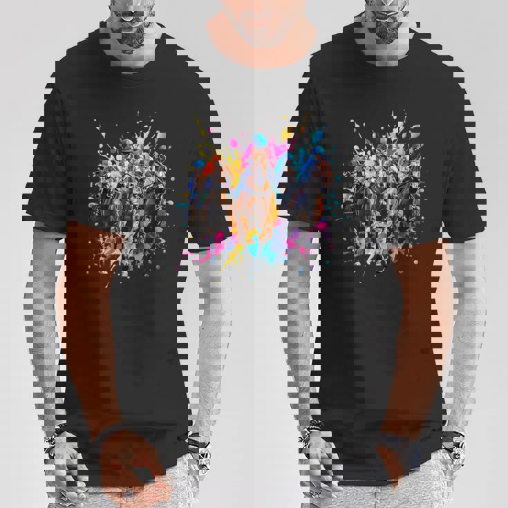 競馬 馬tシャツ 面白いtシャツ カラフル おもしろ ウマ レース 馬 乗馬 競馬 メンズ グッズ ネタ 大人 男性 Tシャツ 面白い贈り物