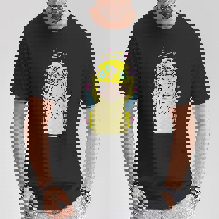 純度のエンジェルキャリア Tシャツ 面白い贈り物