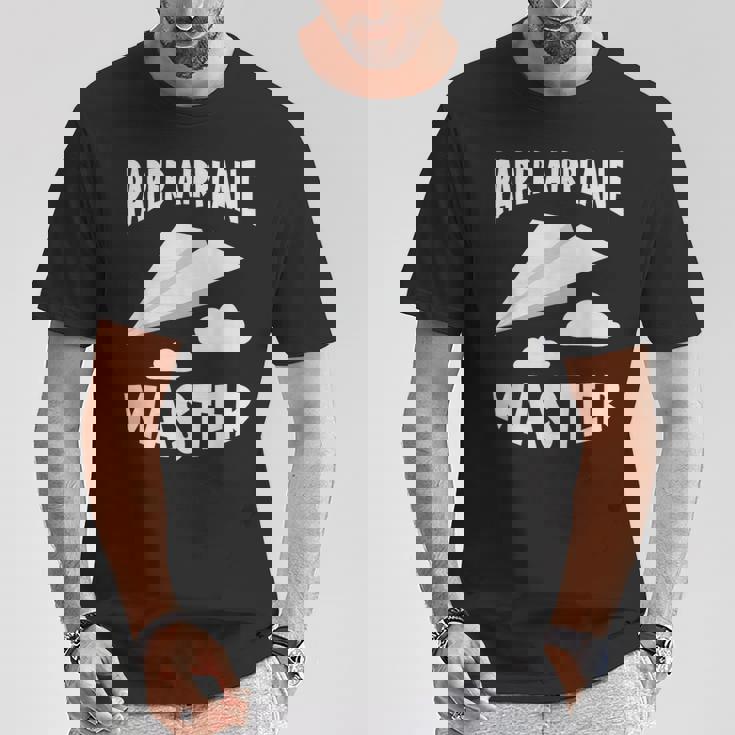 紙飛行機 マスター紙飛行機 航空機 Tシャツ 面白い贈り物