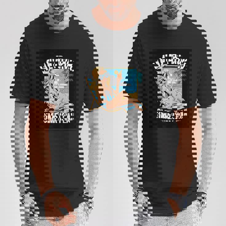 素敵な夏の言っているビーチモチーフ Tシャツ 面白い贈り物