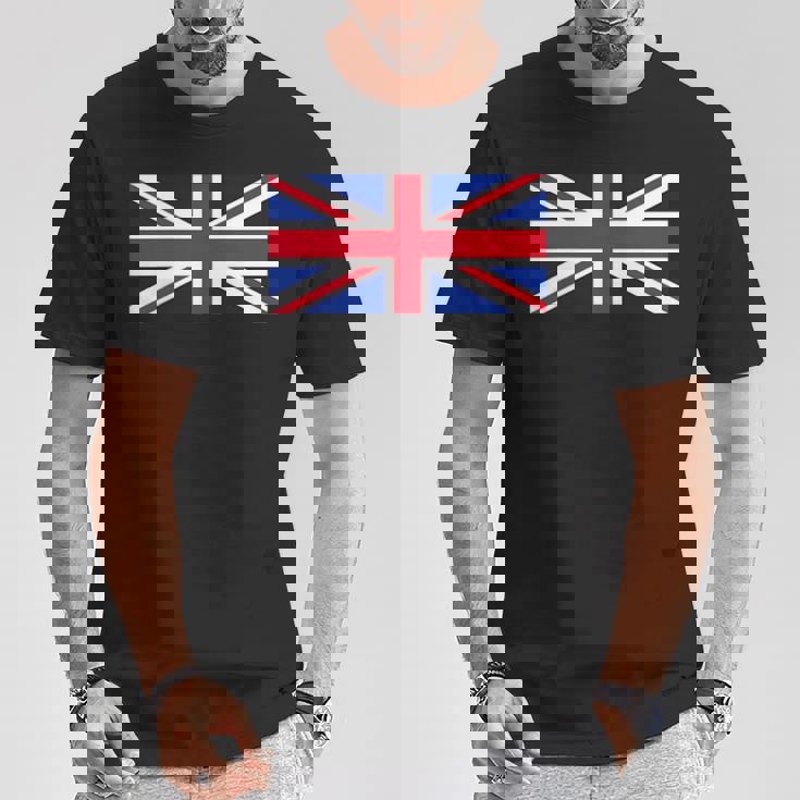 素晴 イギリス国旗 British Flag ユニオンジャック 旗 男性用、女性用 Tシャツ 面白い贈り物