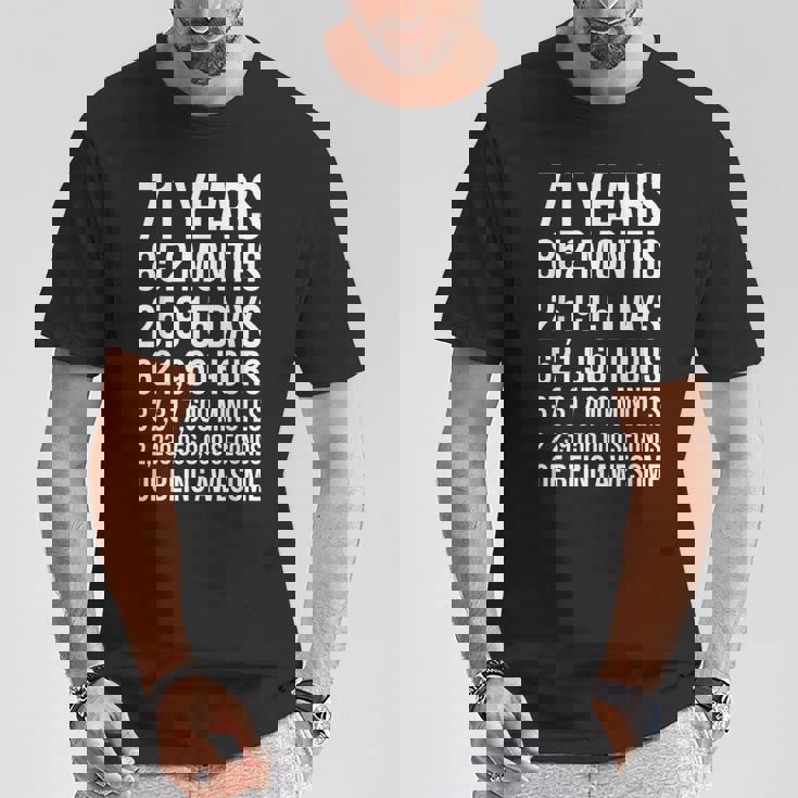 素晴らしい71歳の誕生日ギフト 面白い71歳の誕生日 Tシャツ 面白い贈り物