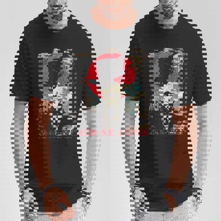 紳士泥棒アルセーヌ・ルパンのトリビュート Tシャツ 面白い贈り物
