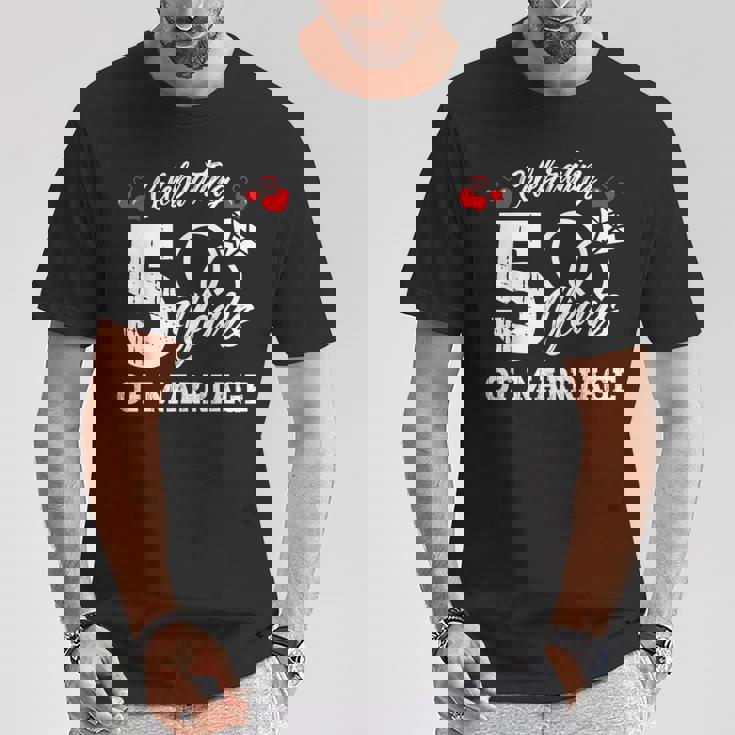 結婚5周年記念マッチング・ギフト Tシャツ 面白い贈り物