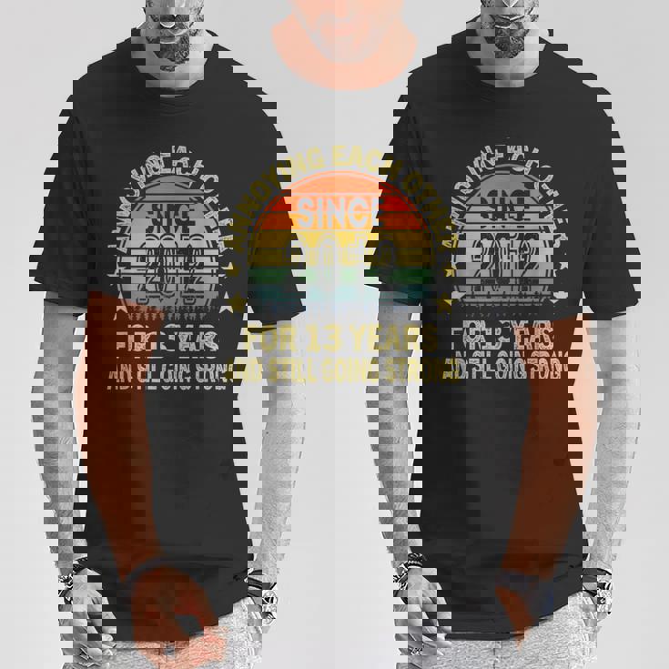 結婚記念日の願い 13年 以来 2012 Tシャツ 面白い贈り物