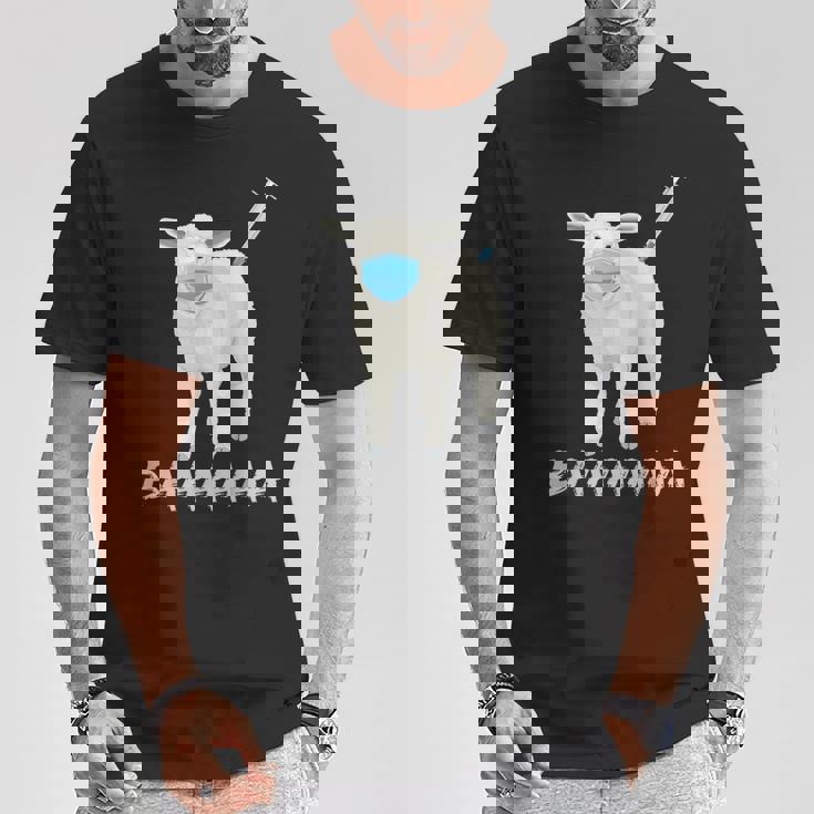 羊または羊 ワクチン防止マスク Tシャツ 面白い贈り物