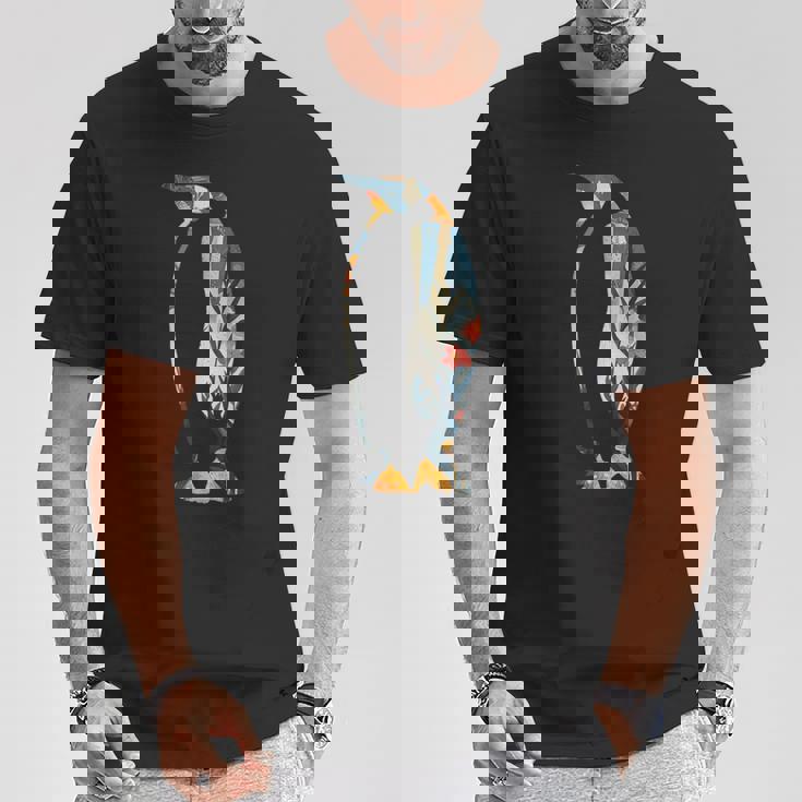 美的シルエット きのこ コタツコア ペンギン Tシャツ 面白い贈り物