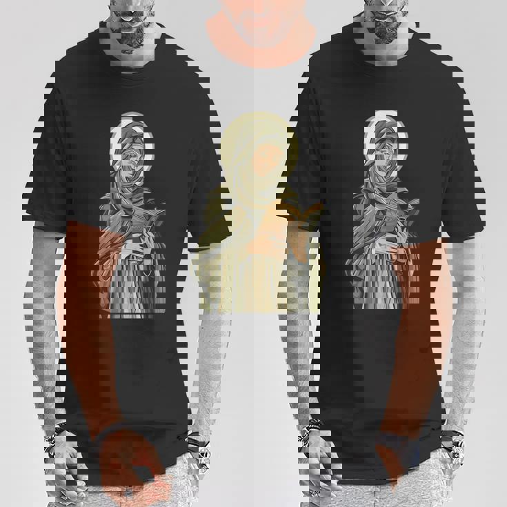 聖ブリジッド オブ キルデア ホールディング A バイブル Tシャツ 面白い贈り物