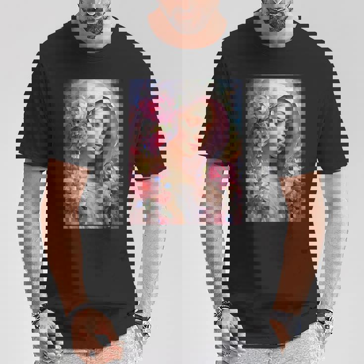 聖母、聖母マリア、聖母マリア、聖母 Tシャツ 面白い贈り物