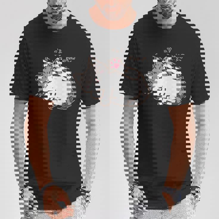 肉球を見せる猫ちゃん キジ白猫 猫好き 動物 かわいい おもしろ ネタ Tシャツ 面白い贈り物