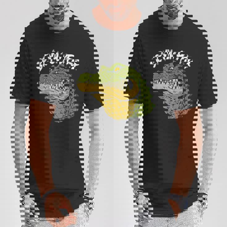 自分らしく生きるか、ワニになるか クロコダイルの言葉 Tシャツ 面白い贈り物