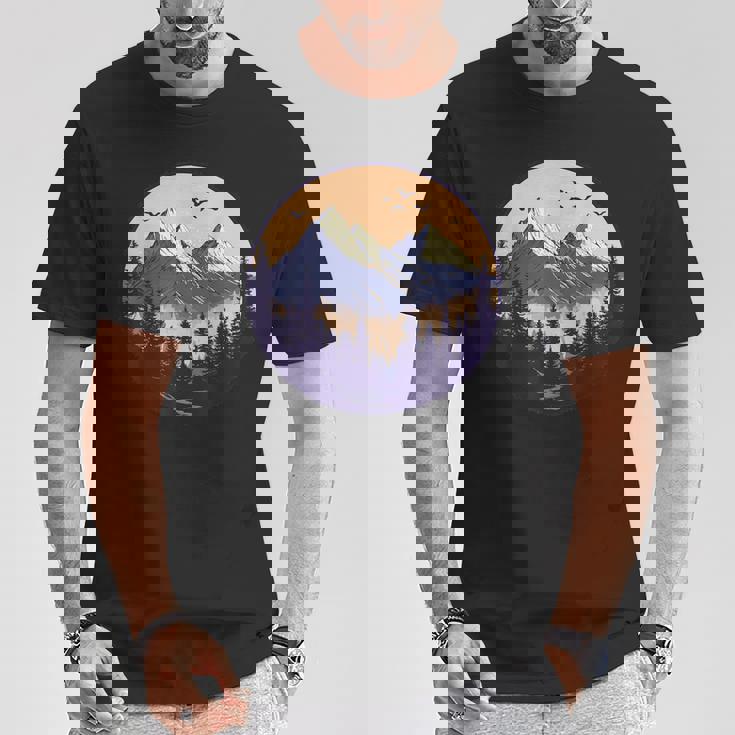 自然の中でのハイキング、ハイキング Tシャツ 面白い贈り物