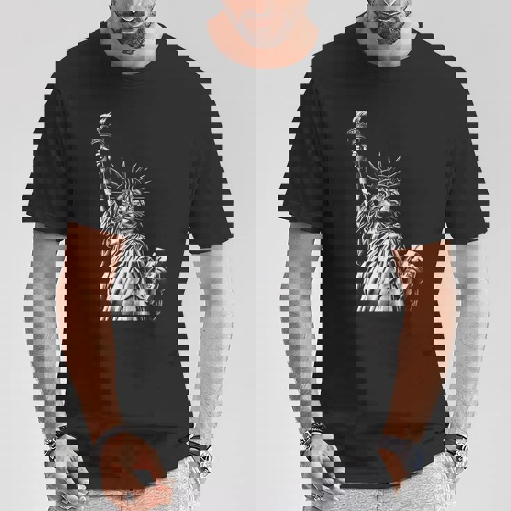 自由の女神猫 Nycプライド Tシャツ 面白い贈り物