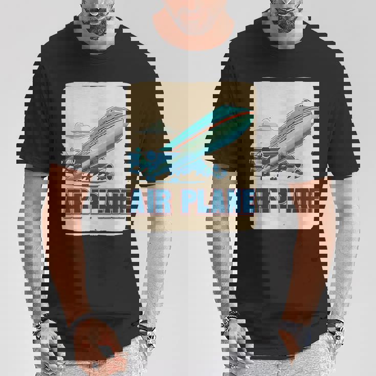 航空機愛好家のためのクールな旅客機飛行機コスチューム。 Tシャツ 面白い贈り物