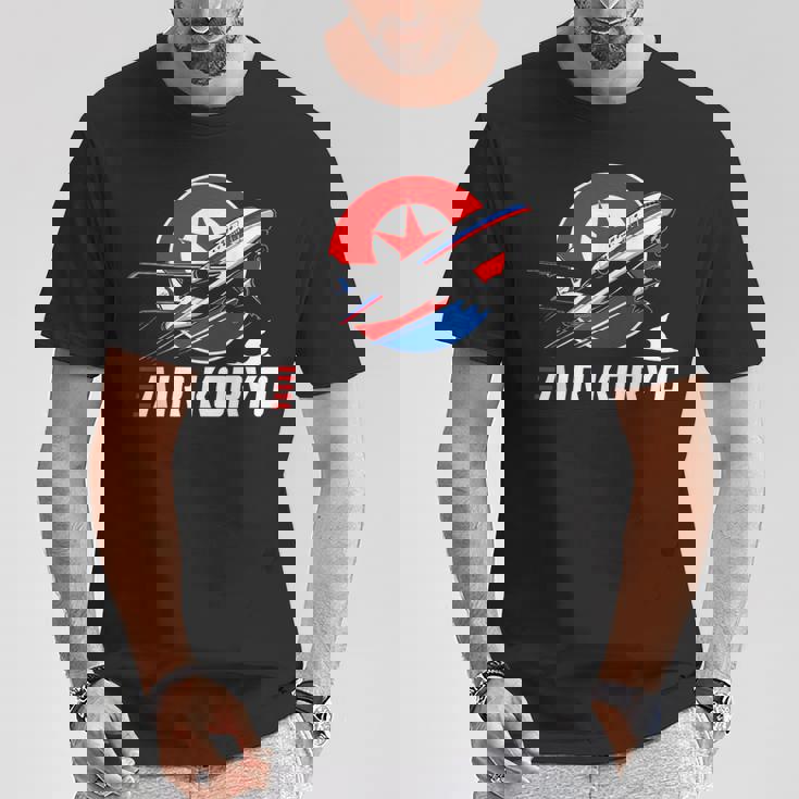 航空高麗 北朝鮮航空母艦 ソビエトツポレフ キム・ジョン Tシャツ 面白い贈り物