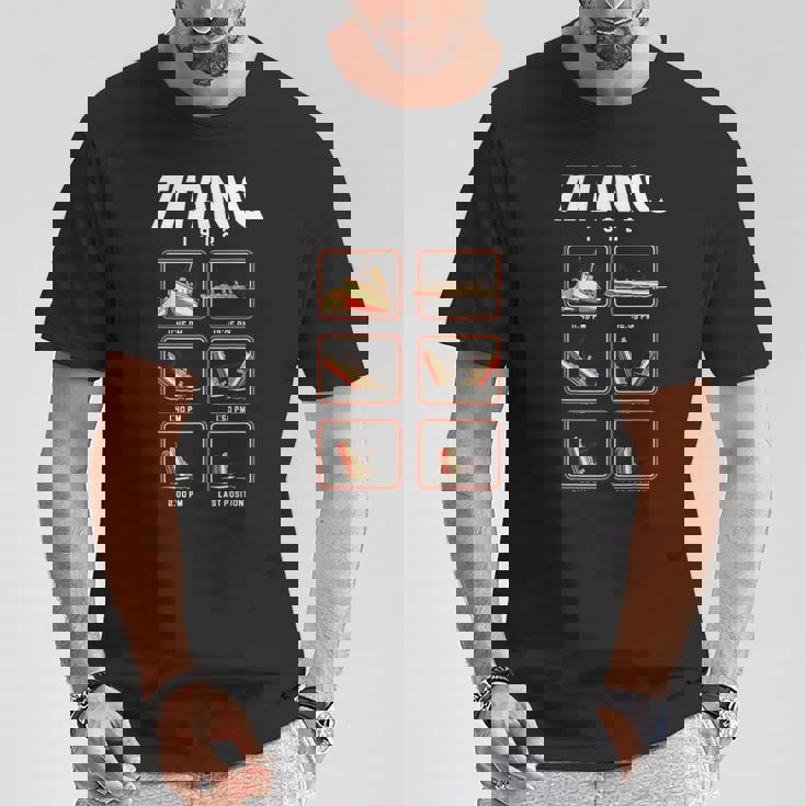 船1912クルーズのタイタニック号沈没段階 Tシャツ 面白い贈り物