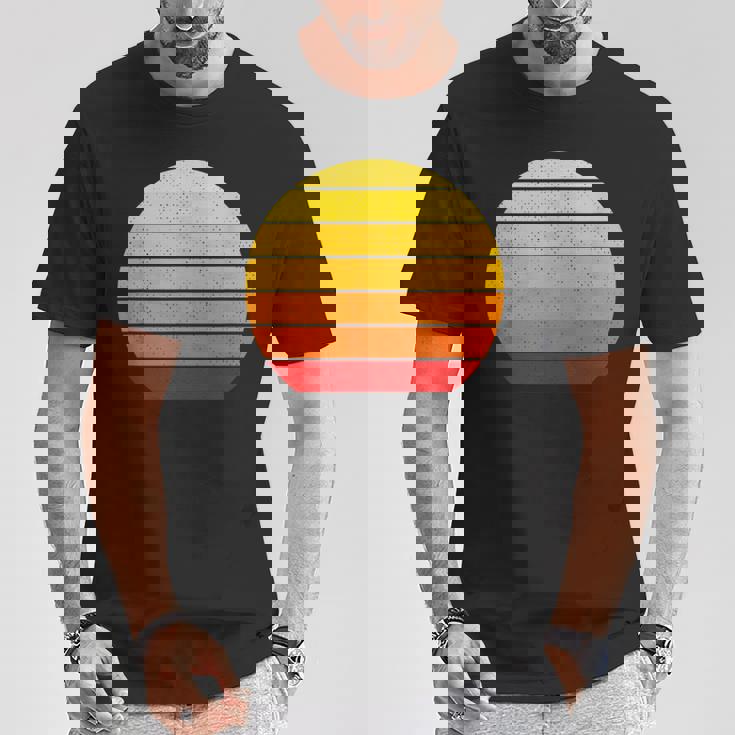 色の縞模様 Tシャツ 面白い贈り物