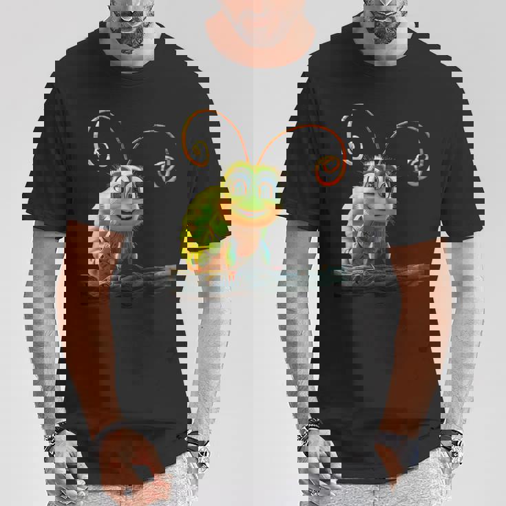 芋虫 面白い芋虫甘い緑の芋虫 Tシャツ 面白い贈り物