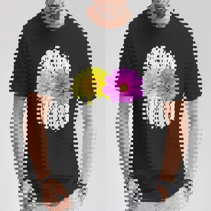 花 可愛い 自然からの贈り物 From Natre Tシャツ 面白い贈り物