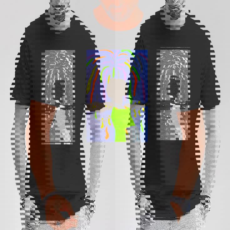 花火 竹久夢二 大正４年 １９１５年 作 Tシャツ 面白い贈り物