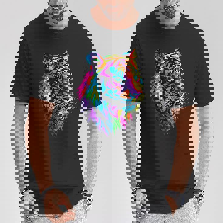 虎 大型猫 野生動物 虎 猫好き かわいい虎 Tシャツ 面白い贈り物