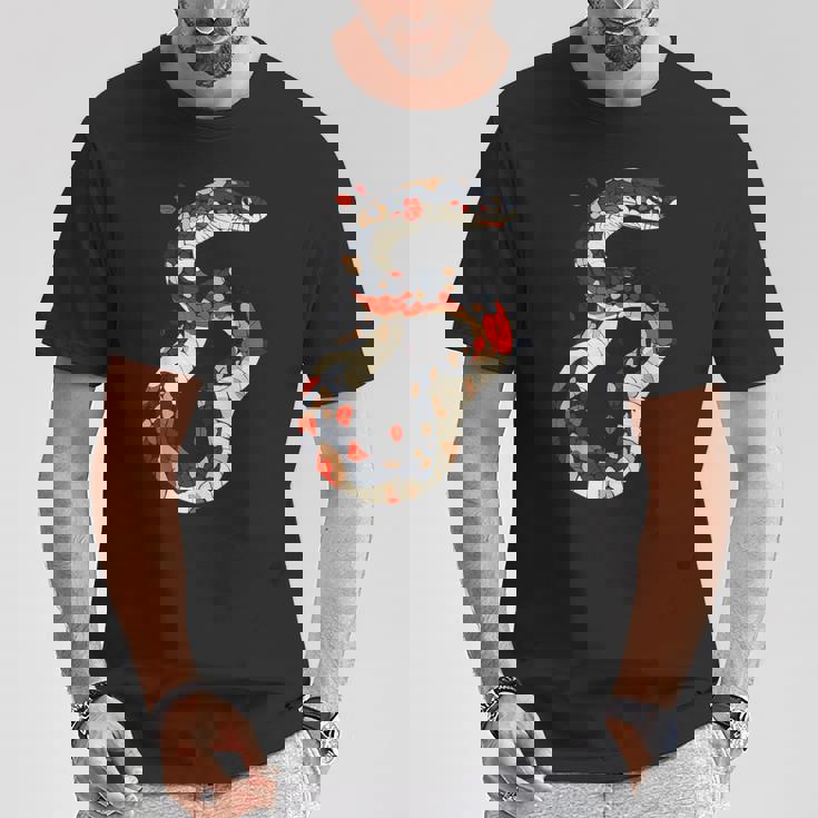 蛇 動物 モチーフ アート 蛇 Tシャツ 面白い贈り物