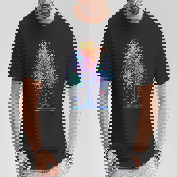 蝶の木の美学 蝶々 美しい美学 Tシャツ 面白い贈り物