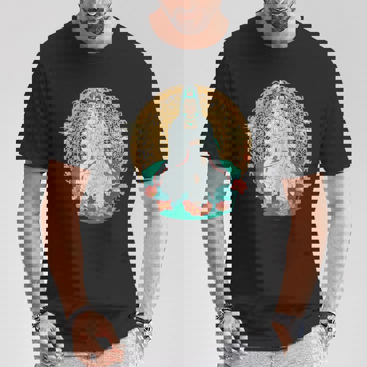 観音菩薩 観音陰仏教 アジアン仏教 Tシャツ 面白い贈り物