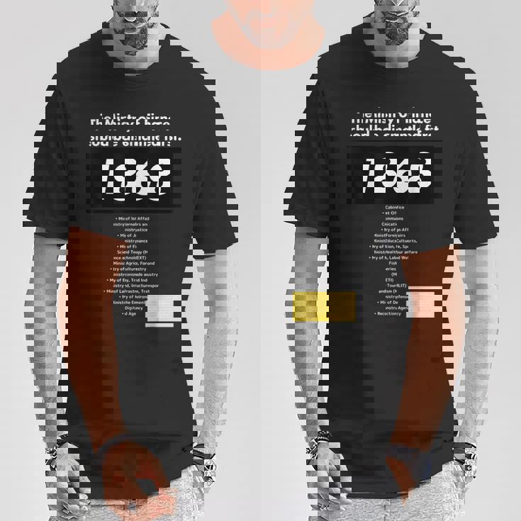 財務省解体dissolution Of The Ministry Of Finance Tシャツ 面白い贈り物